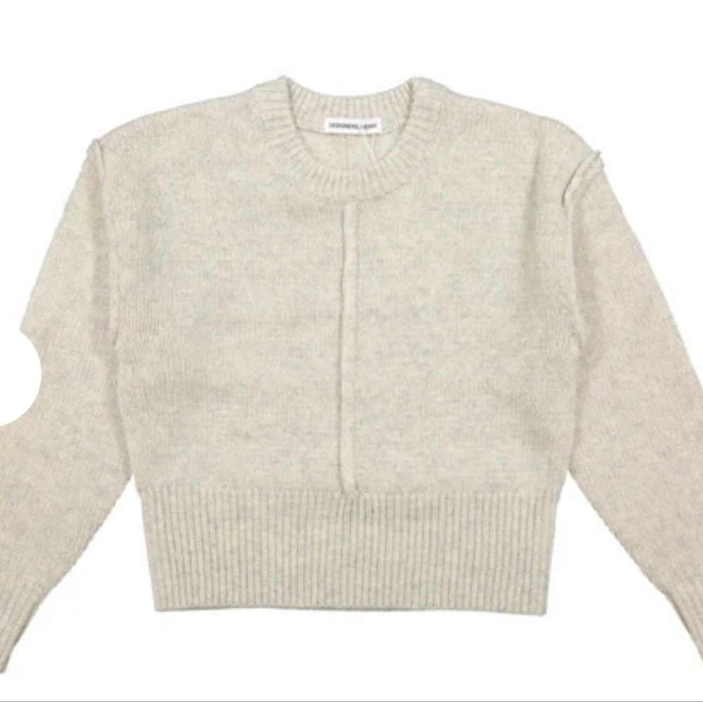 Designers Remix Kids Gray 100% Wool Sweater, Size 16